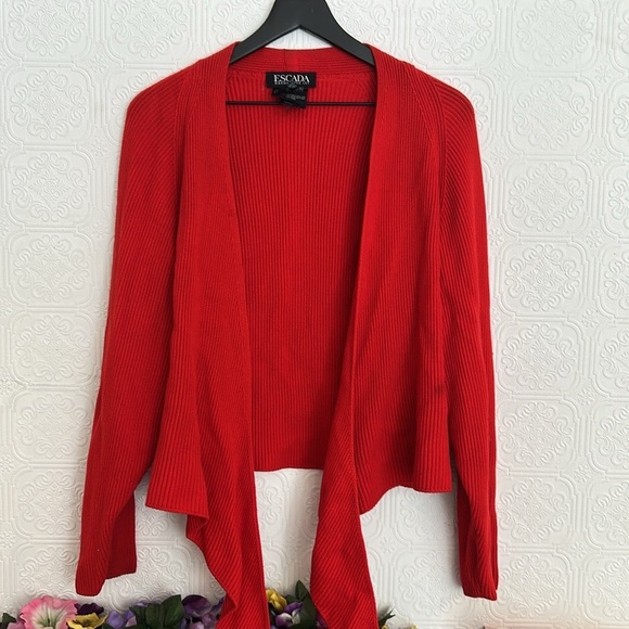 Escada Margaretha Ley Women's Red Sweater - Picture 1 of 8